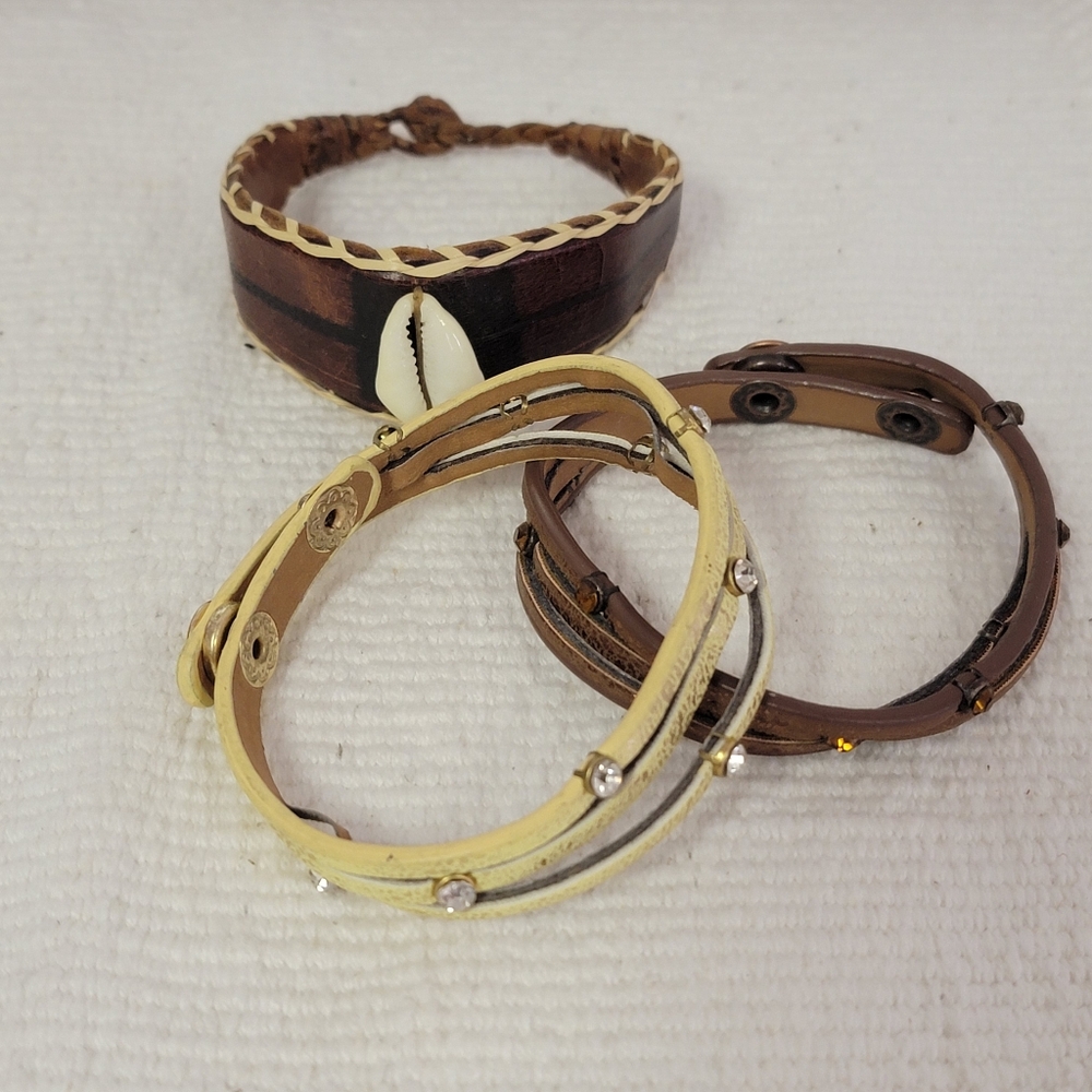 Leather & Cord Bracelets - Picture 3 of 6